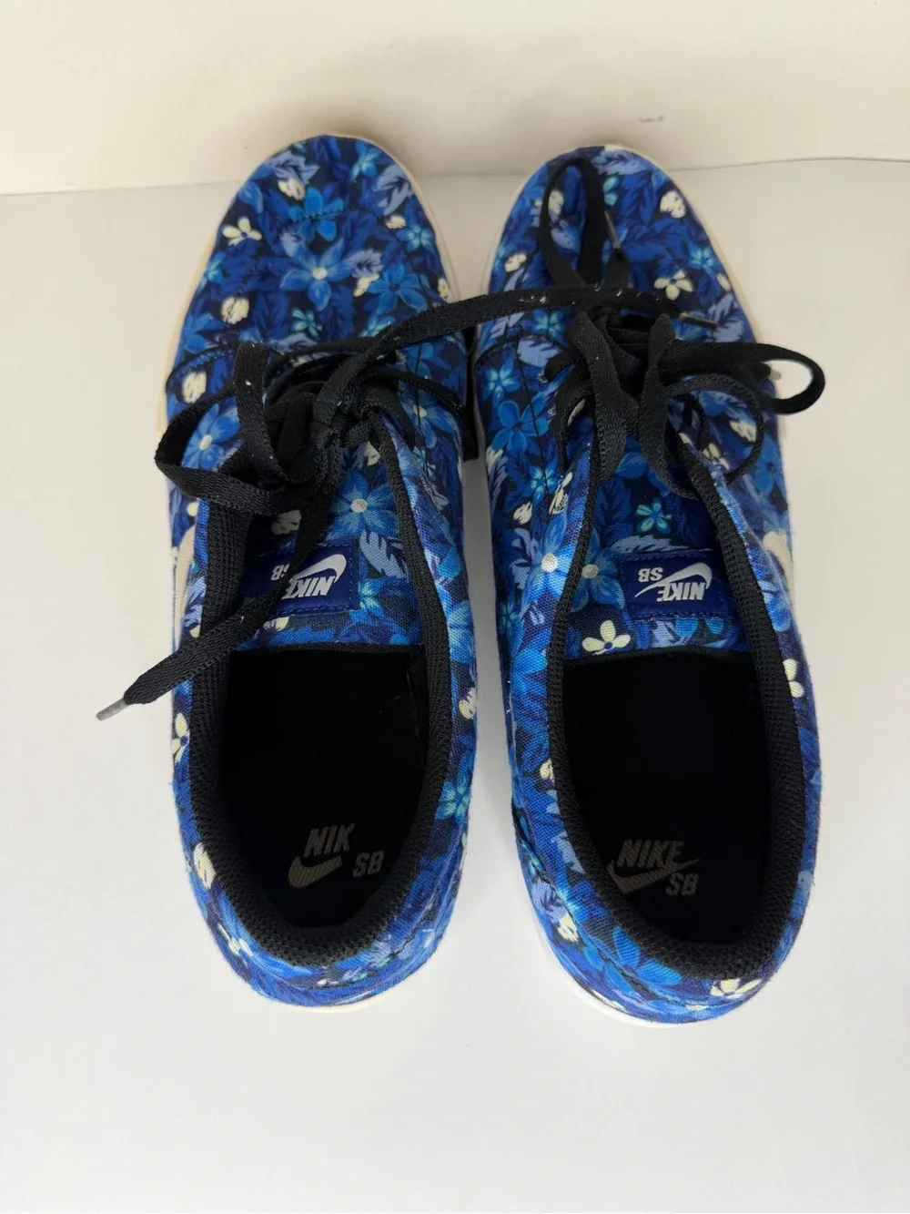 Nike SB Satire Canvas Premium Floral Deep Royal Blue 705193-412 Men’s Size 13